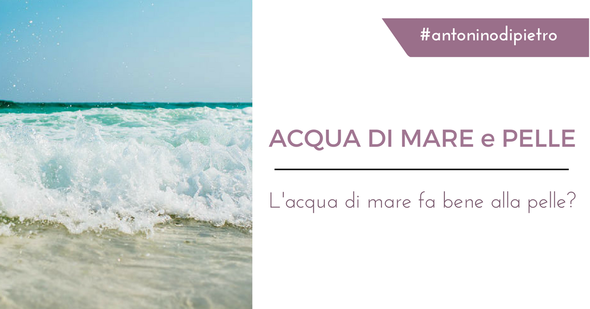 L Acqua Di Mare Fa Bene Ai Brufoli